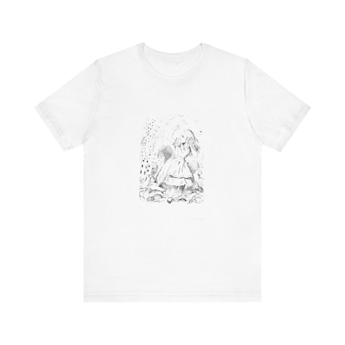 alice in wonderland cards regular tee